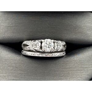 Shane Co. Natural Diamond Engagement Ring, 14k Gold, (US‎ Size ~7) w/ GIA Report